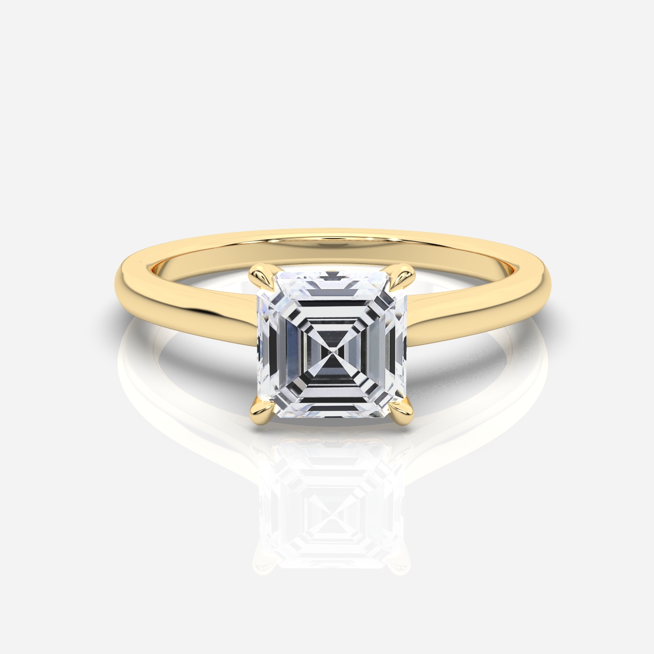 Ella Cathedral Solitaire Asscher